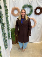 City Chic Jacket-Brown-Coats & Jackets-be cool-The Silo Boutique, Women's Fashion Boutique Located in Warren and Grand Forks North Dakota
