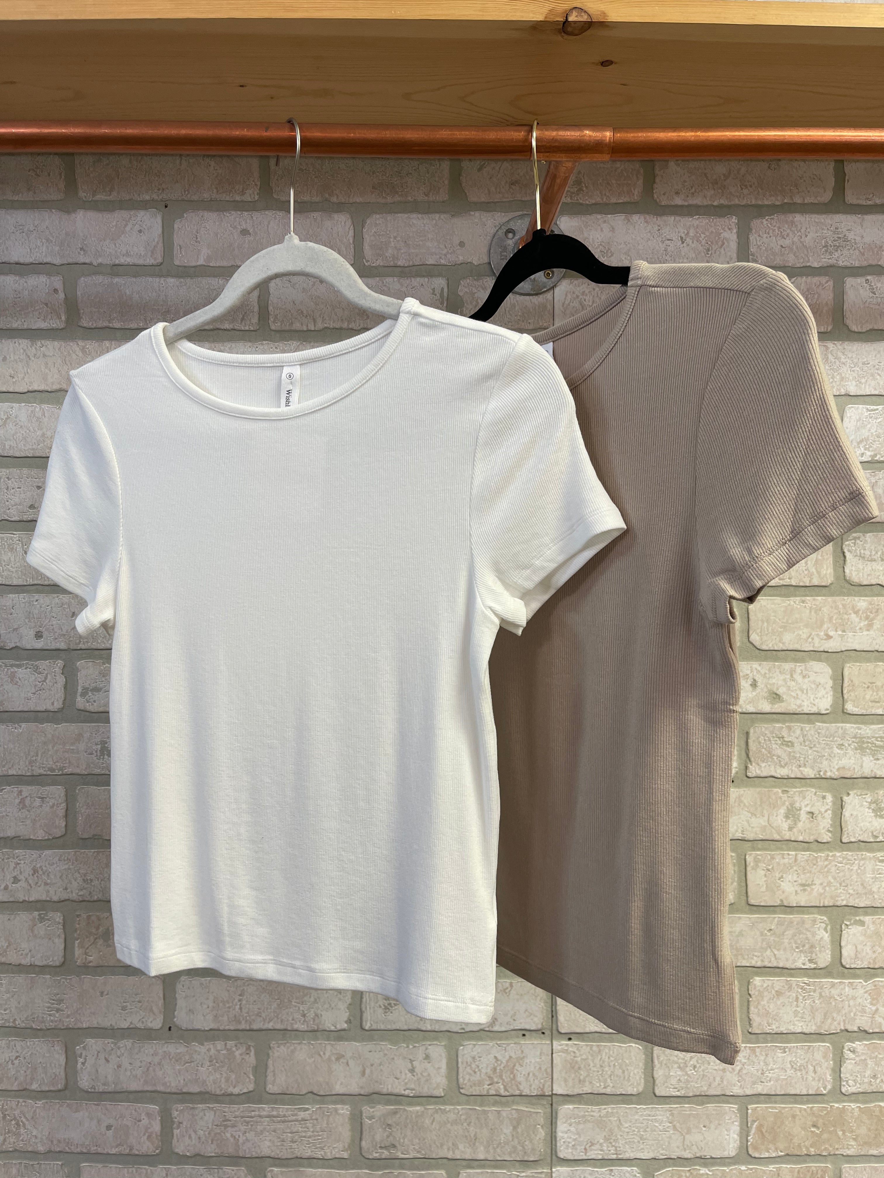 Make A Wish Basic Tee-Short Sleeve Tops-wishlist-The Silo Boutique, Women's Fashion Boutique Located in Warren and Grand Forks North Dakota