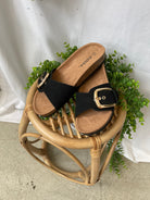Soda Lizzy Sandal-Black-Shoes-soda-The Silo Boutique, Women's Fashion Boutique Located in Warren and Grand Forks North Dakota