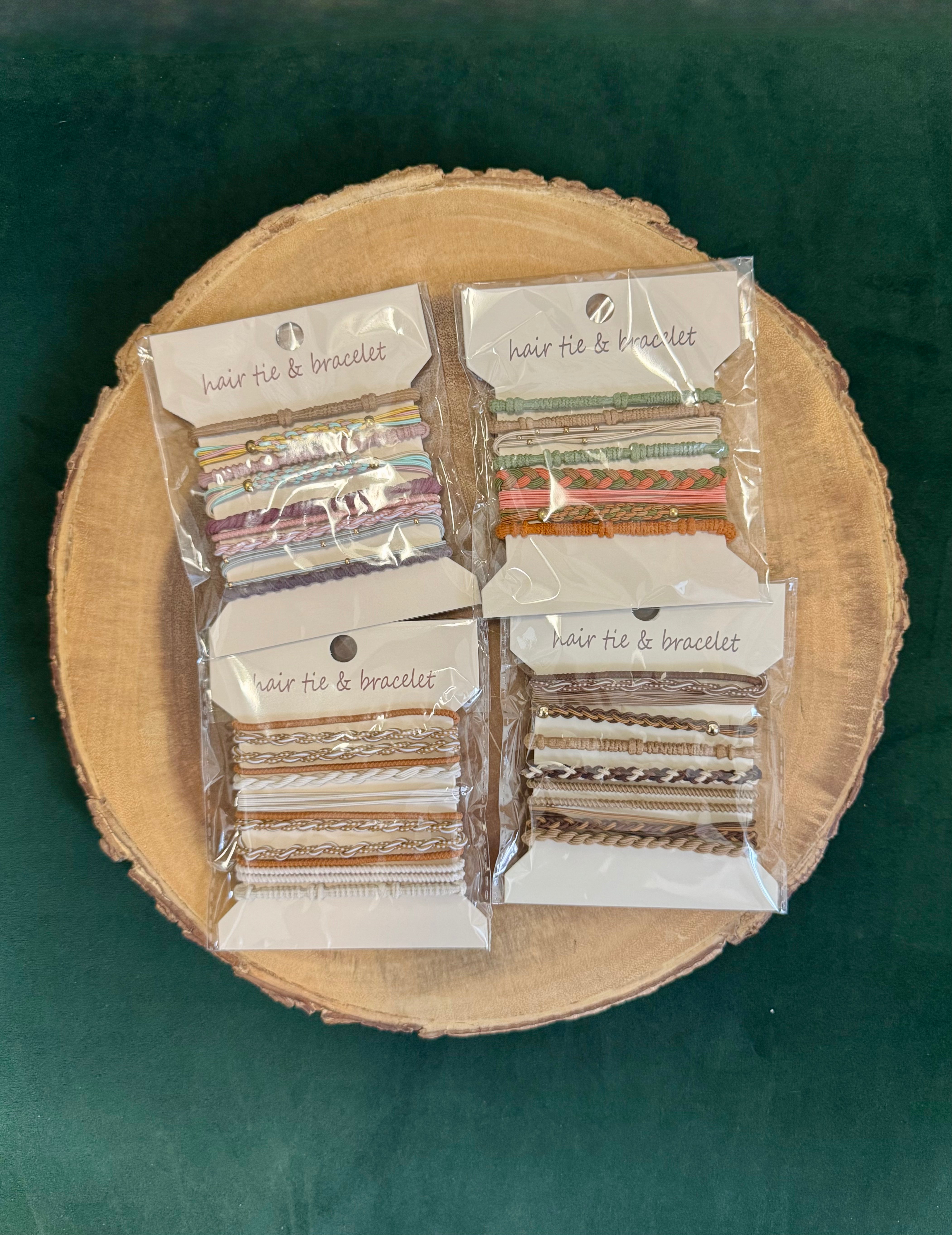 Lynn Hair Ties Bracelet-Bracelets-joss-The Silo Boutique, Women's Fashion Boutique Located in Warren and Grand Forks North Dakota