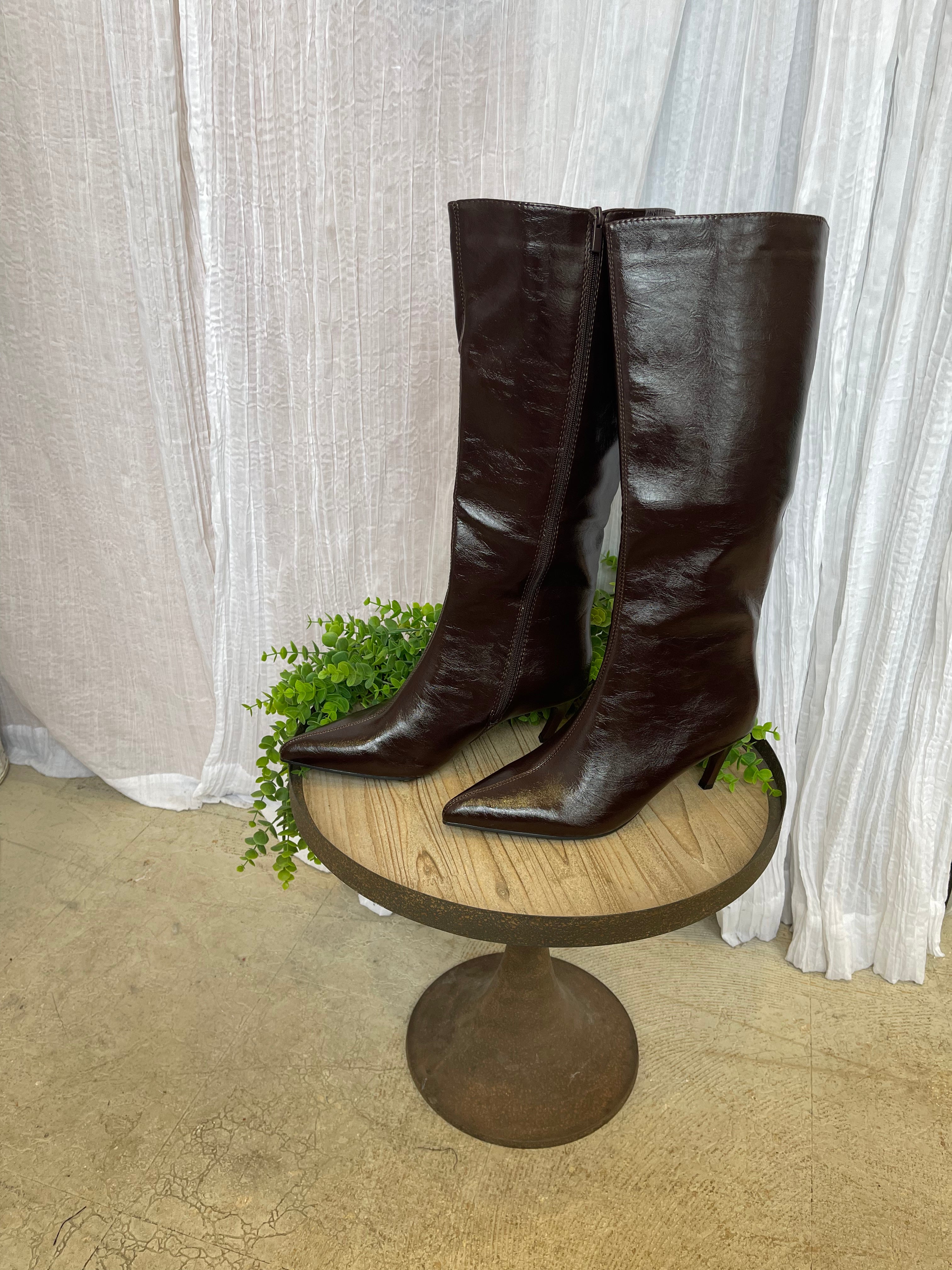 Rocky Tall Boot-Coffee-Final sale Online Only-Boots-Forever Link-The Silo Boutique, Women's Fashion Boutique Located in Warren and Grand Forks North Dakota