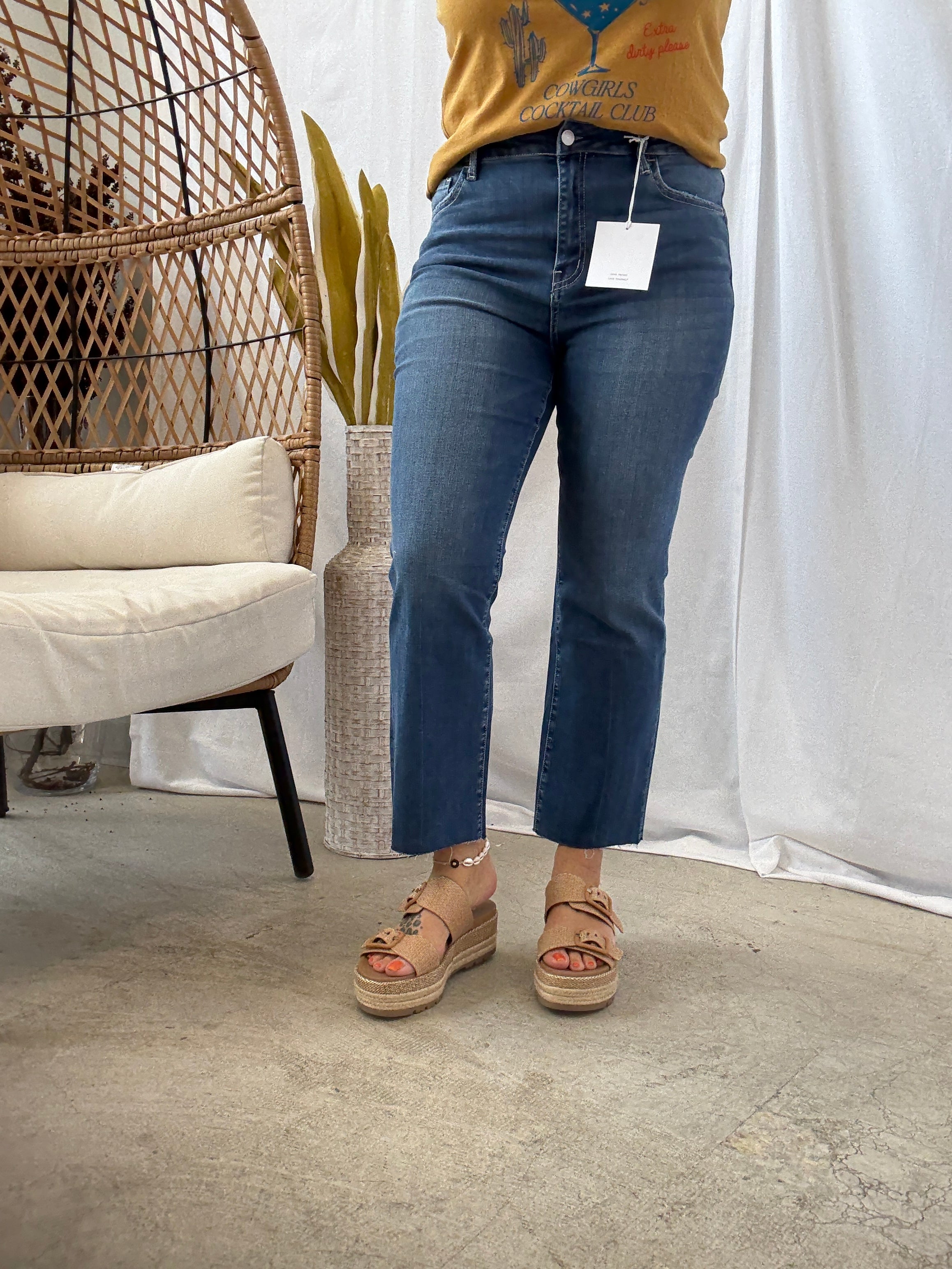 Lovervet Ixora Kick Flare Jeans-Jeans-lovervet-The Silo Boutique, Women's Fashion Boutique Located in Warren and Grand Forks North Dakota