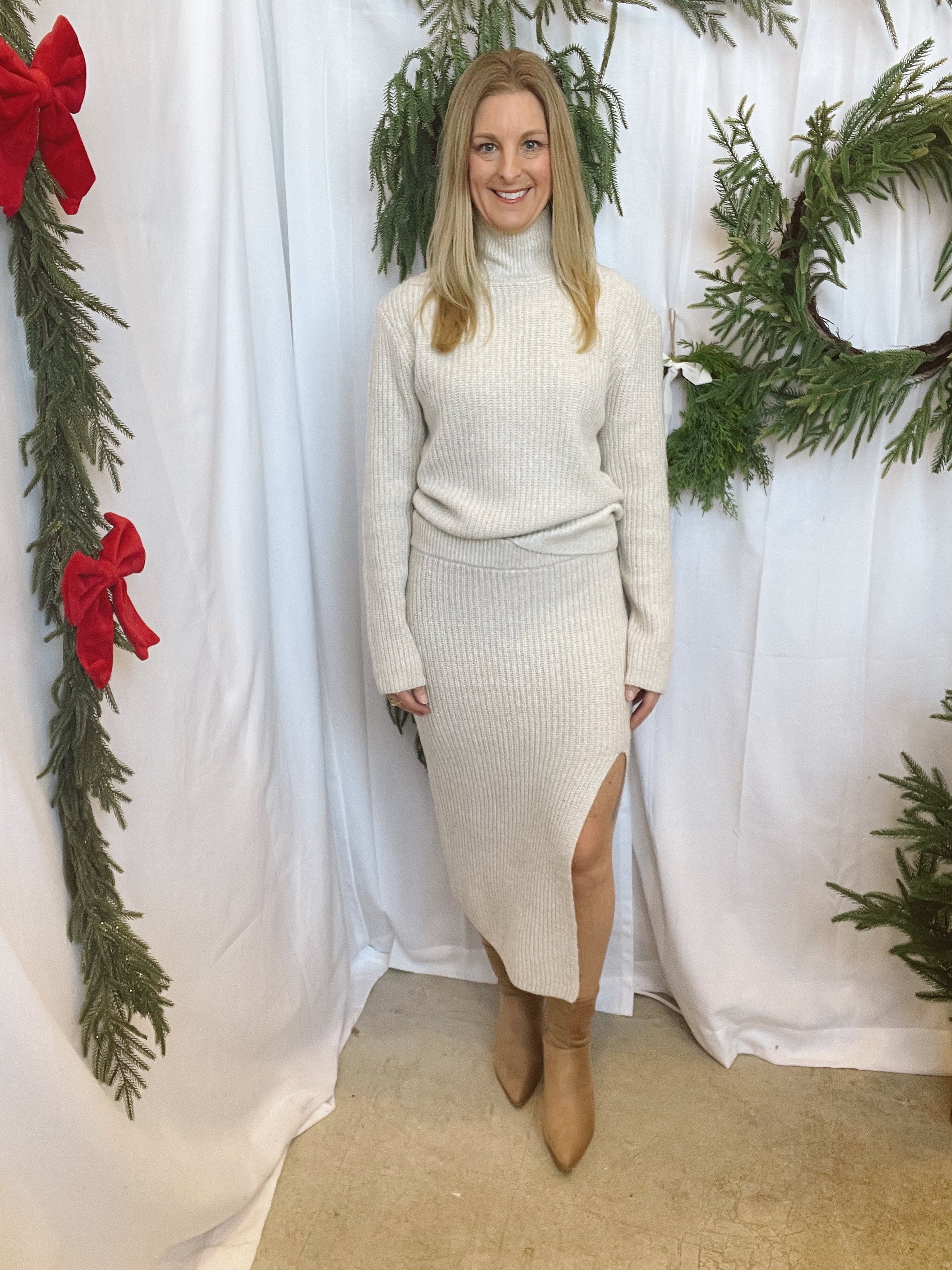 Callie Sweater-Oatmeal-Sweaters-hyfve-The Silo Boutique, Women's Fashion Boutique Located in Warren and Grand Forks North Dakota