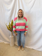 Pink Punch Sweater Top-Sweaters-wishlist-The Silo Boutique, Women's Fashion Boutique Located in Warren and Grand Forks North Dakota