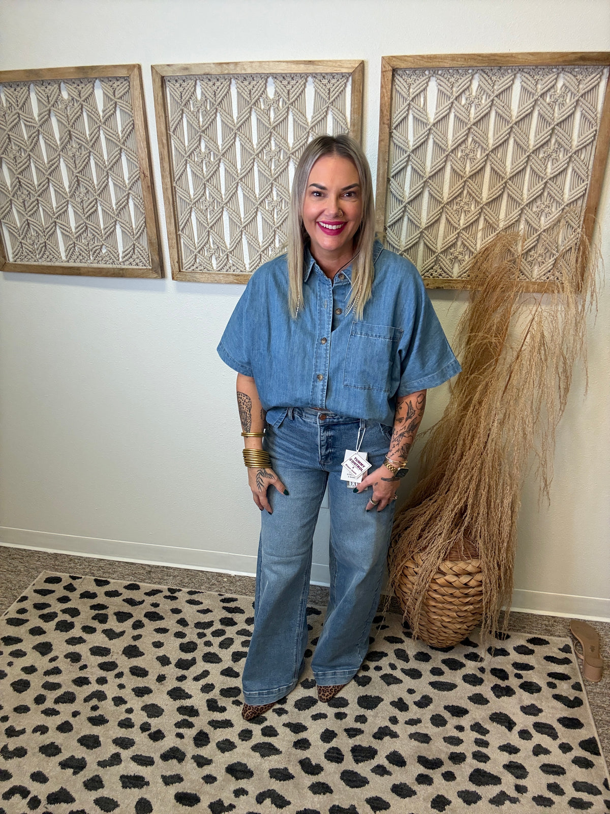 Risen Whitney Wide Leg Jeans-Jeans-risen-The Silo Boutique, Women's Fashion Boutique Located in Warren and Grand Forks North Dakota