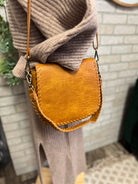 Joy Susan Annie Whipstitch Crossbody Purse-Whiskey-Purses-joy susan-The Silo Boutique, Women's Fashion Boutique Located in Warren and Grand Forks North Dakota