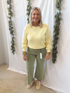 Be Cool Bailey Sweater-Lemon-Sweaters-be cool-The Silo Boutique, Women's Fashion Boutique Located in Warren and Grand Forks North Dakota