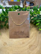 Half Chain + Stone Necklace-Necklaces-Fame-The Silo Boutique, Women's Fashion Boutique Located in Warren and Grand Forks North Dakota