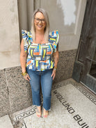 Bright and Fun Top-Tank Tops-entro-The Silo Boutique, Women's Fashion Boutique Located in Warren and Grand Forks North Dakota