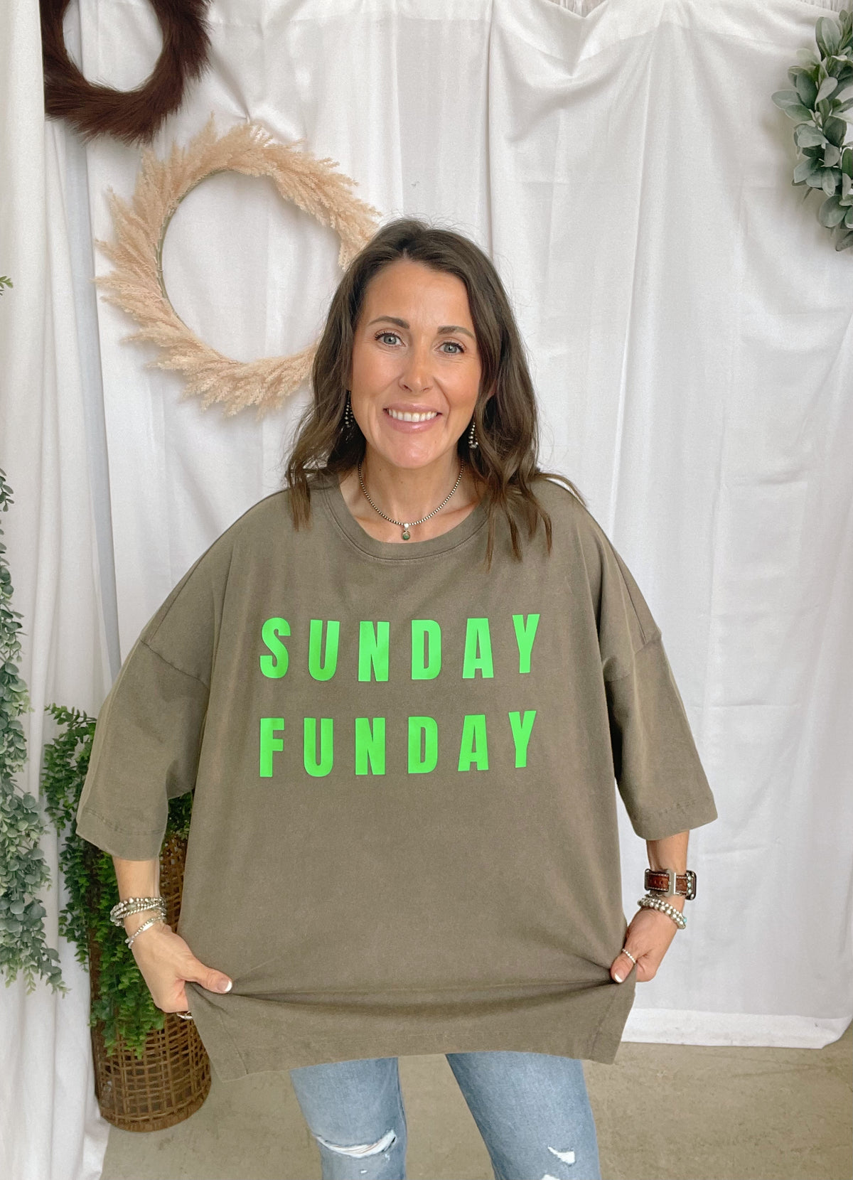 Jane Sunday Funday Graphic Tee-Graphic Tees-jade by jane-The Silo Boutique, Women's Fashion Boutique Located in Warren and Grand Forks North Dakota