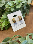 Pave Dome Earrings-Earrings-fame-The Silo Boutique, Women's Fashion Boutique Located in Warren and Grand Forks North Dakota