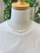 Wire Pearl Necklace-Necklaces-fame-The Silo Boutique, Women's Fashion Boutique Located in Warren and Grand Forks North Dakota