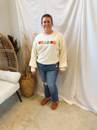 Merry Christmas Cream Sweater-Sweaters-mello-The Silo Boutique, Women's Fashion Boutique Located in Warren and Grand Forks North Dakota