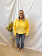 Crew Sweatshirt-Sunflower-Sweatshirts-hyfve-The Silo Boutique, Women's Fashion Boutique Located in Warren and Grand Forks North Dakota