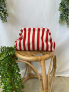 Red Stripe Clutch Purse-Purses-Fair-The Silo Boutique, Women's Fashion Boutique Located in Warren and Grand Forks North Dakota
