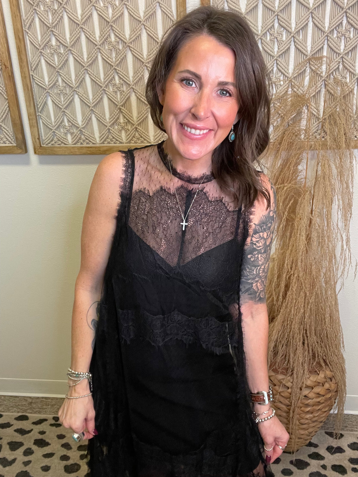 Elan Midi Sleeveless Sheer Top-Long Sleeve Tops-elan-The Silo Boutique, Women's Fashion Boutique Located in Warren and Grand Forks North Dakota