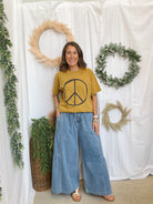 Peace & Never Regret Kindness Tee-Graphic Tees-southern bliss-The Silo Boutique, Women's Fashion Boutique Located in Warren and Grand Forks North Dakota