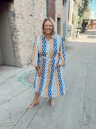 Mixed Print Shirt Dress-Dresses-Umgee-The Silo Boutique, Women's Fashion Boutique Located in Warren and Grand Forks North Dakota