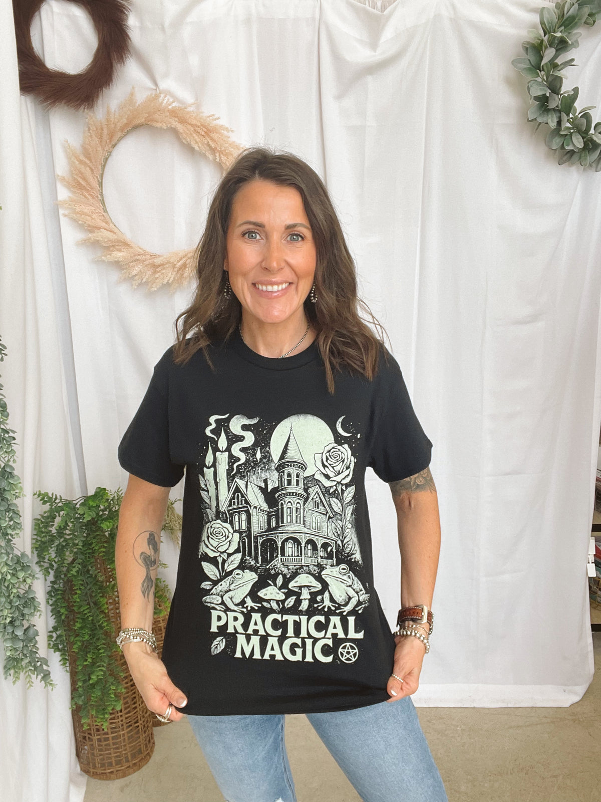 Practical Magic Graphic Tee-Graphic Tees-faire-The Silo Boutique, Women's Fashion Boutique Located in Warren and Grand Forks North Dakota