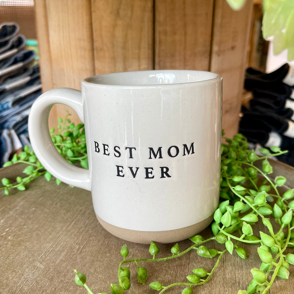 Best Mom Ever Stoneware Coffee Mug-Drinkware-sweet water decor-The Silo Boutique, Women's Fashion Boutique Located in Warren and Grand Forks North Dakota