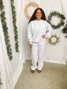 Lani Wide Leg Sweatpants-Ash-sweatpants-tictoc-The Silo Boutique, Women's Fashion Boutique Located in Warren and Grand Forks North Dakota