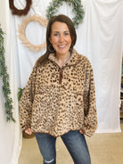 Tasha Faux Fur Sweatshirt-sweashirts-tcec-The Silo Boutique, Women's Fashion Boutique Located in Warren and Grand Forks North Dakota