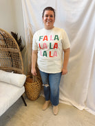 Fa La La Tee-Graphic Tees-Jules-The Silo Boutique, Women's Fashion Boutique Located in Warren and Grand Forks North Dakota