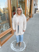 Oatmeal Speckled Cardigan-Cardigans-adora-The Silo Boutique, Women's Fashion Boutique Located in Warren and Grand Forks North Dakota