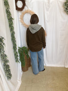 Hailey Check Plaid Shacket-Tobacco-Shackets-hem and thread-The Silo Boutique, Women's Fashion Boutique Located in Warren and Grand Forks North Dakota