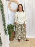 Lainey Puff Sleeve Sweatshirt-Cream-Sweatshirts-hyfve-The Silo Boutique, Women's Fashion Boutique Located in Warren and Grand Forks North Dakota