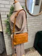 Joy Susan Oakley Whipstitch Crossbody-Whiskey-Purses-joy susan-The Silo Boutique, Women's Fashion Boutique Located in Warren and Grand Forks North Dakota