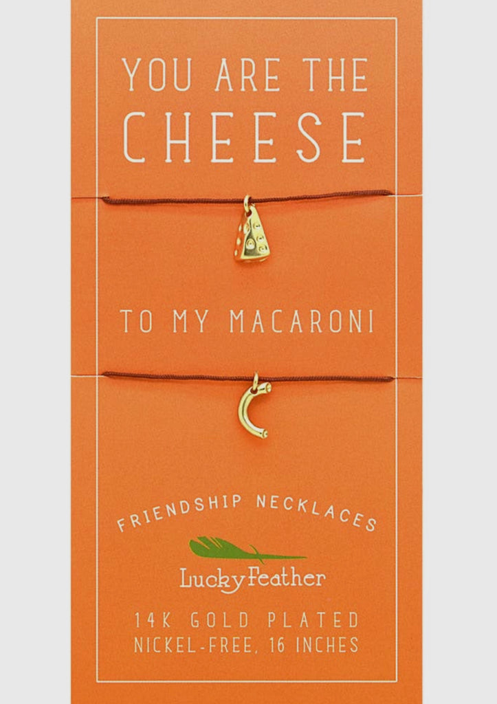 Friendship Necklace - Cheese/Macaroni-Earrings-lucky feather-The Silo Boutique, Women's Fashion Boutique Located in Warren and Grand Forks North Dakota