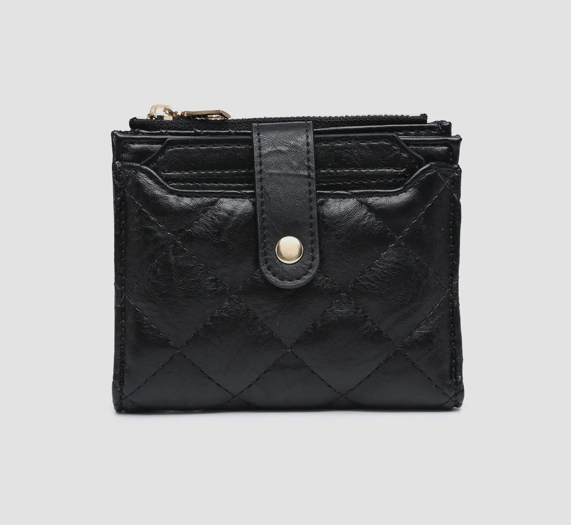 Jen and Co Melody Quilted Zip Top Wallet-Crossbody Purses-Jen and Co-The Silo Boutique, Women's Fashion Boutique Located in Warren and Grand Forks North Dakota