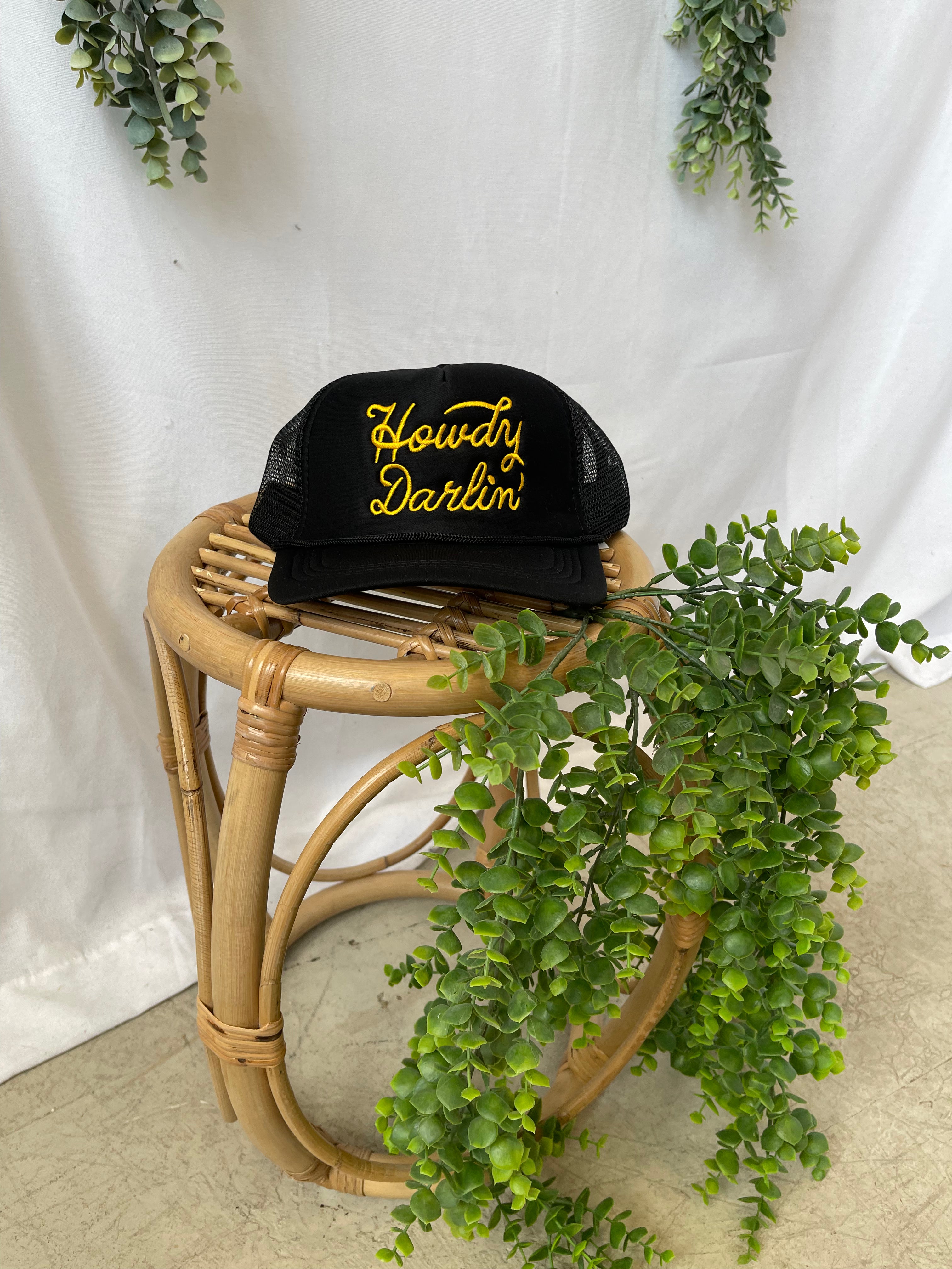 Zen Howdy Mesh Hat-Black-Hats-Zenana-The Silo Boutique, Women's Fashion Boutique Located in Warren and Grand Forks North Dakota