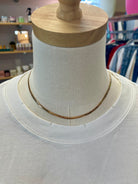 Gold Single Bone Necklace-Necklaces-Dallas Market-The Silo Boutique, Women's Fashion Boutique Located in Warren and Grand Forks North Dakota