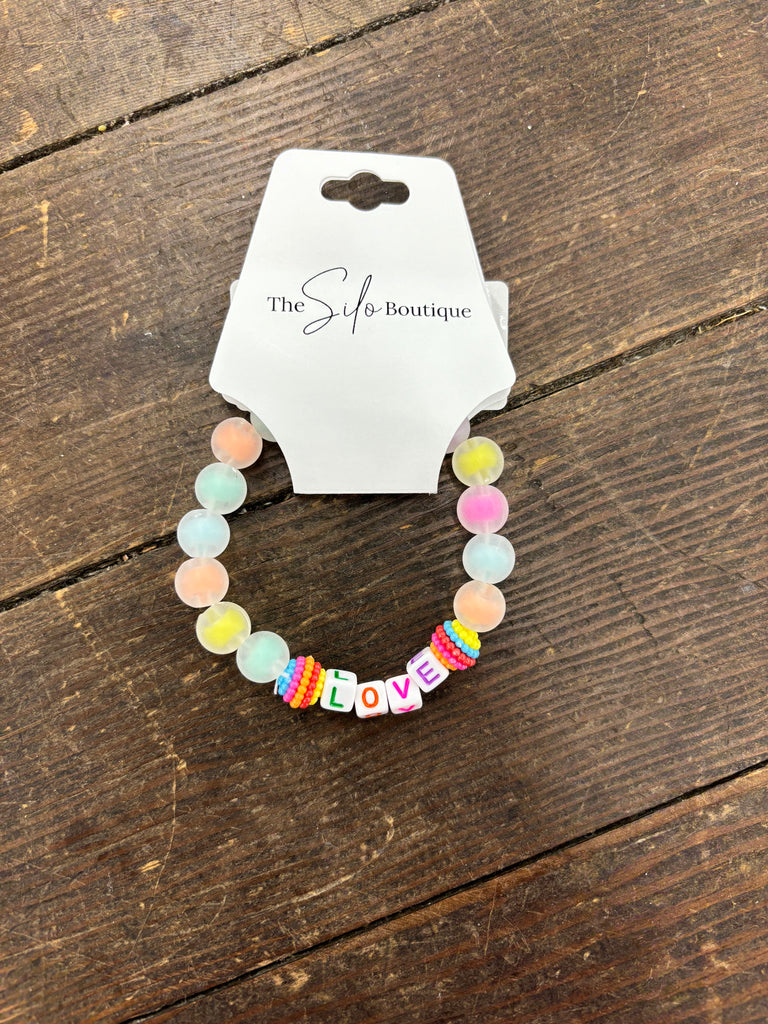Kids LOVE Bracelet-Bracelets-little trendy-The Silo Boutique, Women's Fashion Boutique Located in Warren and Grand Forks North Dakota