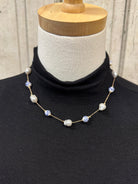 Pearl and Ceramic Bead Necklace-Necklaces-Fame-The Silo Boutique, Women's Fashion Boutique Located in Warren and Grand Forks North Dakota