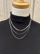 Fame Triple Chain Necklace-Necklaces-Fame-The Silo Boutique, Women's Fashion Boutique Located in Warren and Grand Forks North Dakota