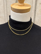 Gold Chain and Rope Necklace-Necklaces-Fame-The Silo Boutique, Women's Fashion Boutique Located in Warren and Grand Forks North Dakota