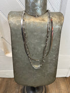 Layered Chain Link Twist Necklace-Necklaces-Dallas Market-The Silo Boutique, Women's Fashion Boutique Located in Warren and Grand Forks North Dakota