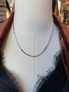 Kenze Silver Single Bone Necklace-Necklaces-kenze-The Silo Boutique, Women's Fashion Boutique Located in Warren and Grand Forks North Dakota