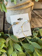 Chandler Sutton Kelly Hoop Earrrings-earrings-chandler sutton-The Silo Boutique, Women's Fashion Boutique Located in Warren and Grand Forks North Dakota