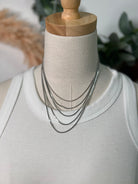 Fame Layered Snake Necklace-Necklaces-Fame-The Silo Boutique, Women's Fashion Boutique Located in Warren and Grand Forks North Dakota