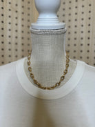 Oval Chain Necklace-Necklaces-Fame-The Silo Boutique, Women's Fashion Boutique Located in Warren and Grand Forks North Dakota