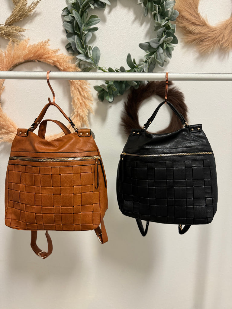 Woven Backpack Purse-Purses-princess purse-The Silo Boutique, Women's Fashion Boutique Located in Warren and Grand Forks North Dakota