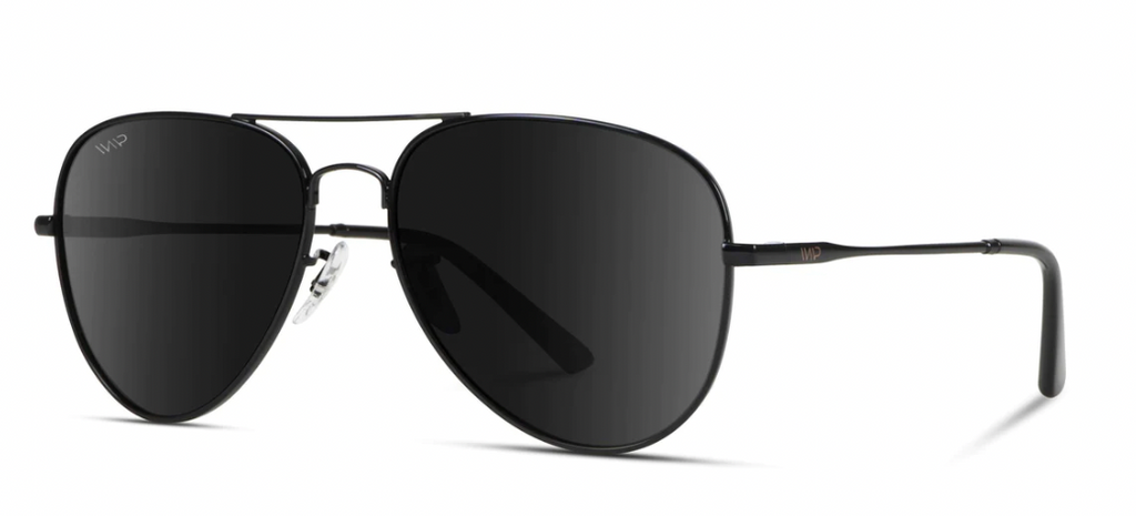 WMP Black Aviator Sunglasses-Sunglasses-wmp-The Silo Boutique, Women's Fashion Boutique Located in Warren and Grand Forks North Dakota
