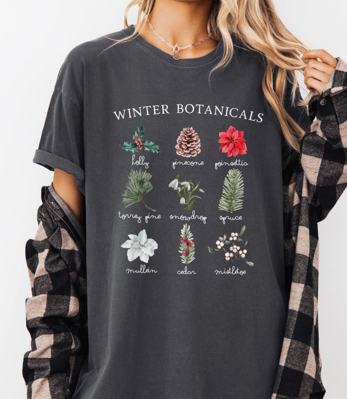 Winter Botanicals Pepper Graphic Tee-Final Sale-Graphic Tees-refinery-The Silo Boutique, Women's Fashion Boutique Located in Warren and Grand Forks North Dakota