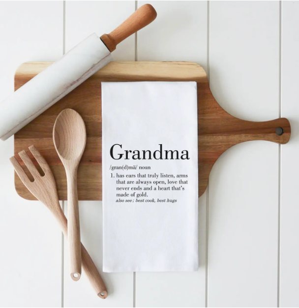 Grandma Tea Towel-Tea Towels-Porter Lane-The Silo Boutique, Women's Fashion Boutique Located in Warren and Grand Forks North Dakota