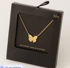 Butterfly Pendant Necklace-Gold-Necklaces-Fame-The Silo Boutique, Women's Fashion Boutique Located in Warren and Grand Forks North Dakota