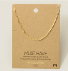 Link and Chain Necklace-Gold-Necklaces-Fame-The Silo Boutique, Women's Fashion Boutique Located in Warren and Grand Forks North Dakota